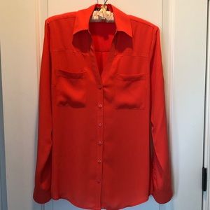 Express Orange Blouse